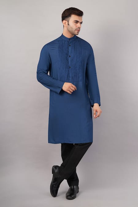 Abraham And Thakore Cutwork Yoke Kurta
