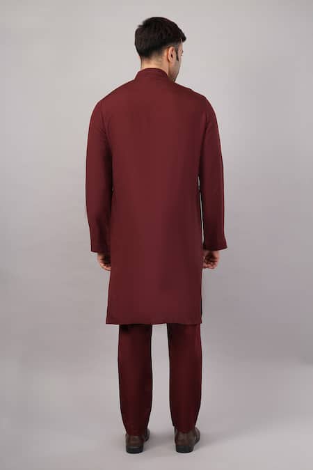 Abraham And Thakore Cutwork Yoke Kurta