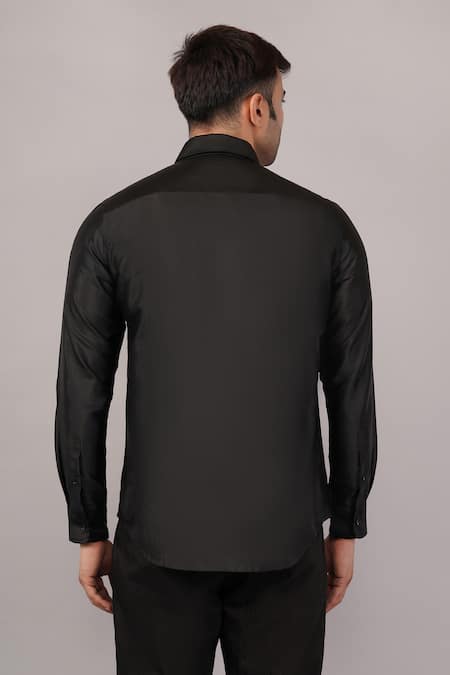 Abraham And Thakore Lattice Ikat Shirt