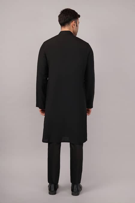 Abraham And Thakore Foil Pintuck Kurta