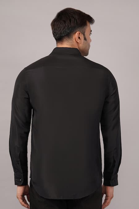 Abraham And Thakore Metal Disk Pattern Shirt