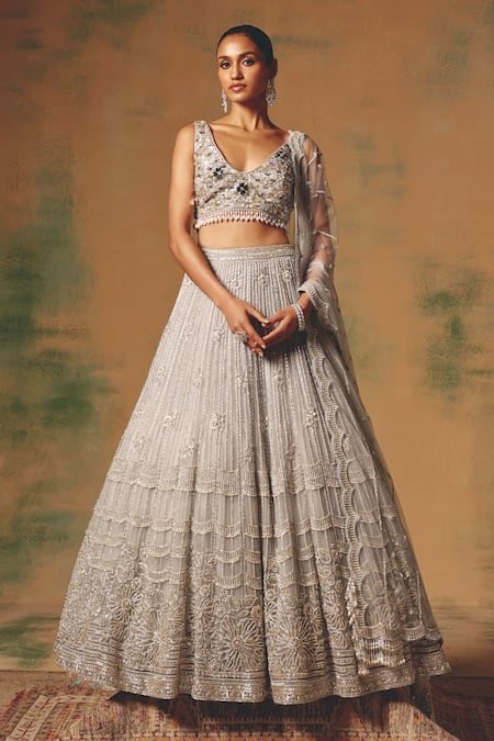 Basanti - Kapde Aur Koffee The Silvered Dove Lehenga Set