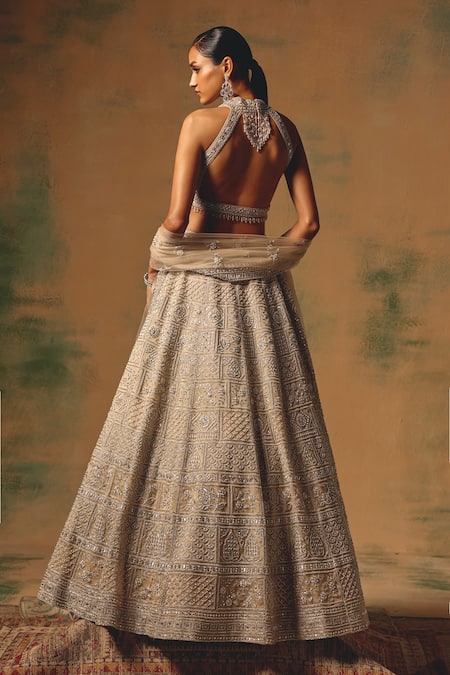 Basanti - Kapde Aur Koffee The Amber Dusk Lehenga Set