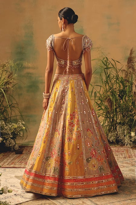 Basanti - Kapde Aur Koffee The Ochre Reverie Lehenga Set