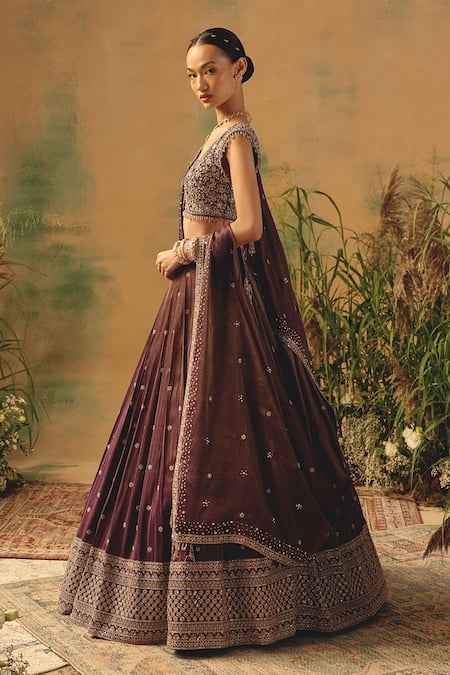Basanti - Kapde Aur Koffee The Winewood Whisper Lehenga Set