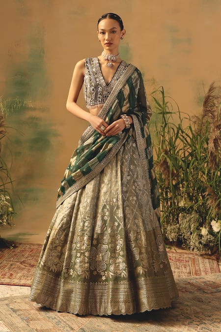 Basanti - Kapde Aur Koffee The Olive Blush Lehenga Set