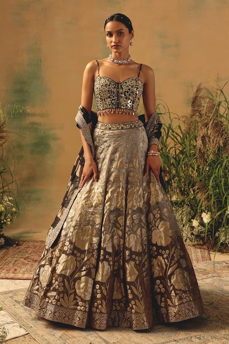 Basanti - Kapde Aur Koffee The Wild Fern Lehenga Set