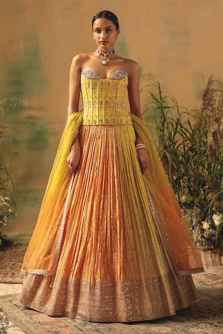 Basanti - Kapde Aur Koffee The Wild Mariposa Lehenga Set