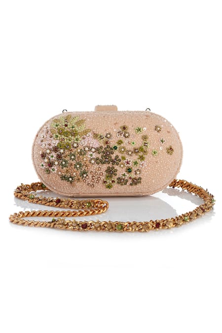 Tarun Tahiliani Garden Inspired Embroidered Clutch 