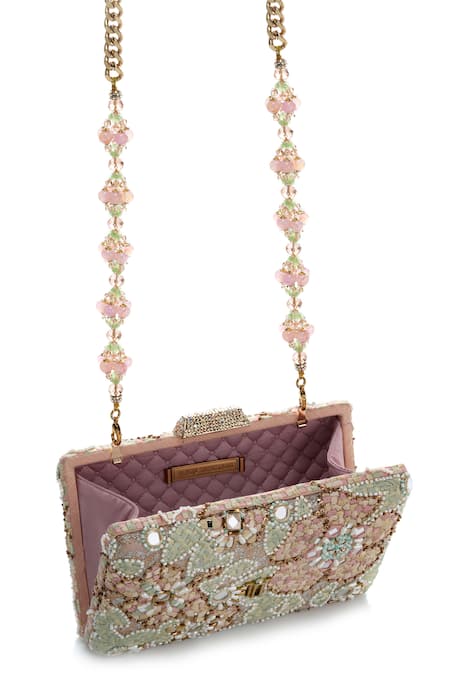 Buy Tarun Tahiliani Multi Color Embroidery, Beads, Stones, Rhinestones Mosaic Sling Clutch Bag Online at Aza Fashions Buy_Tarun Tahiliani_Multi Color Embroidery, Beads, Stones, Rhinestones Mosaic Sling Clutch Bag _Online_at_Aza_Fashions