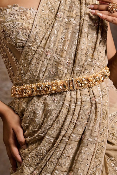 Tarun Tahiliani Jewelled Hand Embroidered Belt 