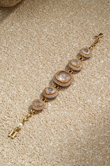 Tarun Tahiliani Handcrafted Studded Bracelet 