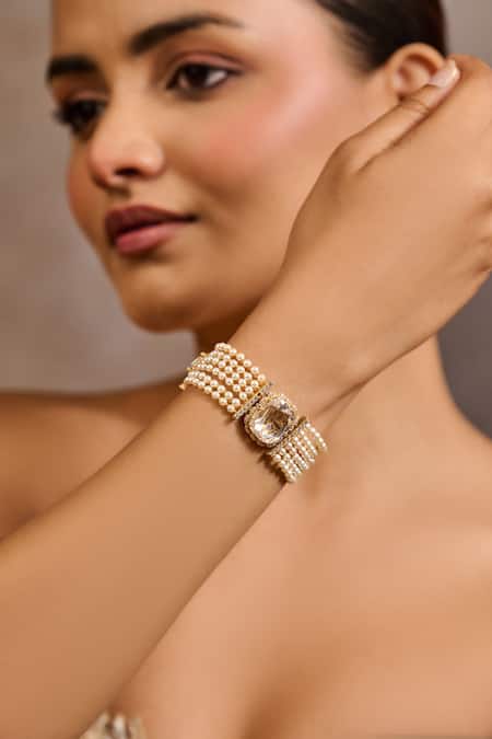 Tarun Tahiliani Handcrafted Embellished Bracelet