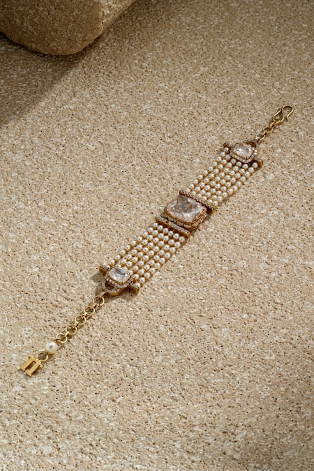 Tarun Tahiliani Handcrafted Embellished Bracelet 