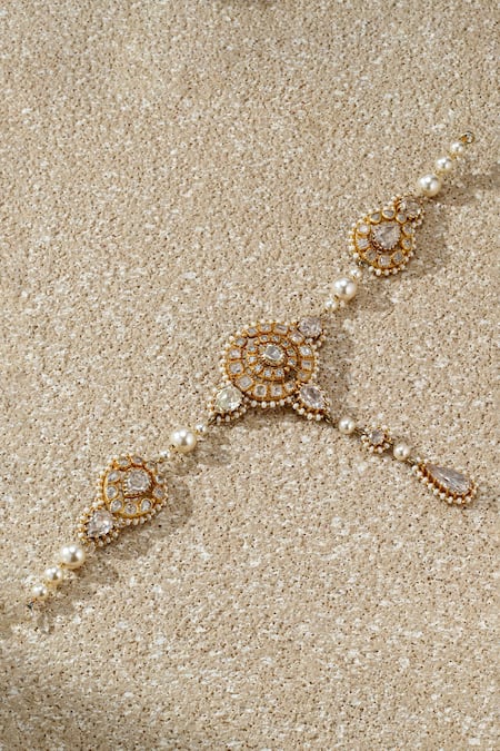 Tarun Tahiliani Zircon Studded Mathapatti