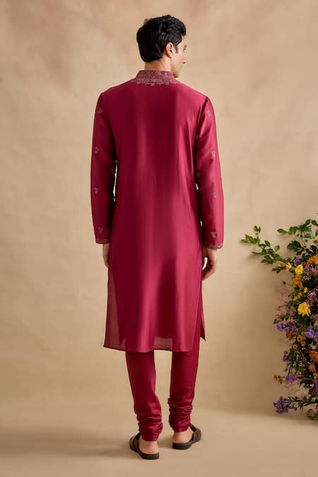 Kalista Aarsh Chanderi Embroidered Kurta & Churidar Set