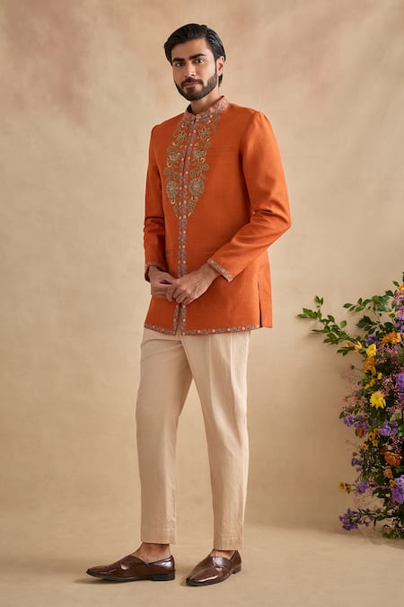 Kalista Zunaid Embroidered Bandhgala With Pant