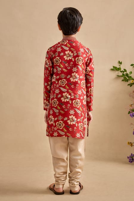 Kalista Zian Floral Print Kurta & Churidar Set 