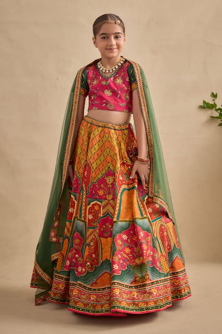 Kalista Sandhaya Floral Print Lehenga Set 