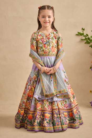 Buy Kalista Purple Viscose, Silk, Tulle Zareen Floral Printed Anarkali With Dupatta Online at Aza Fashions Buy_Kalista_Purple Viscose, Silk, Tulle Zareen Floral Printed Anarkali With Dupatta _Online_at_Aza_Fashions