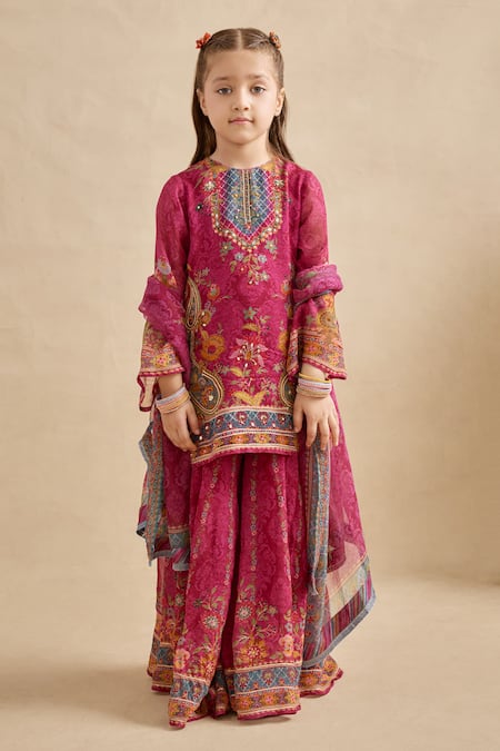 Kalista Maahi Printed Kurta Sharara Set