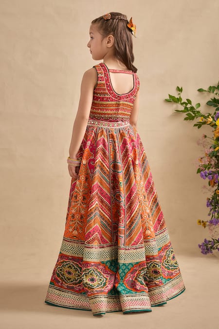 Kalista Gulnaar Printed Lehenga Blouse Set 