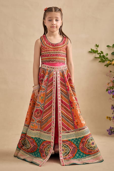 Kalista Gulnaar Printed Lehenga Blouse Set 