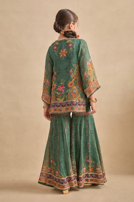 Kalista Maahi Printed Kurta Gharara Set