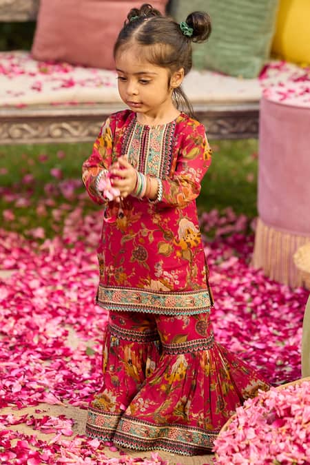 Kalista Seher Print Kurta With Gharara 