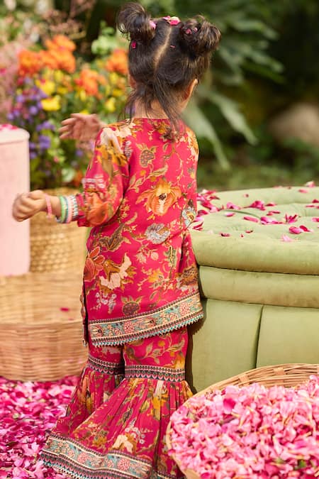 Kalista Seher Print Kurta With Gharara 