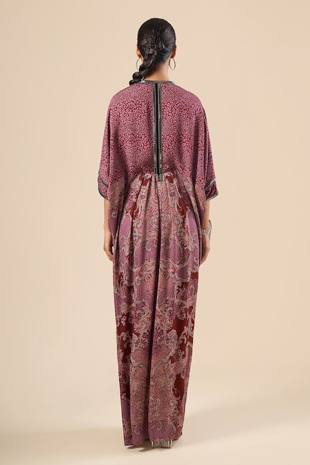 Tarun Tahiliani Paisley Print Dress 