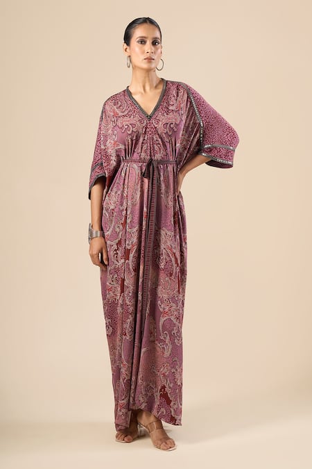 Tarun Tahiliani Paisley Print Dress 