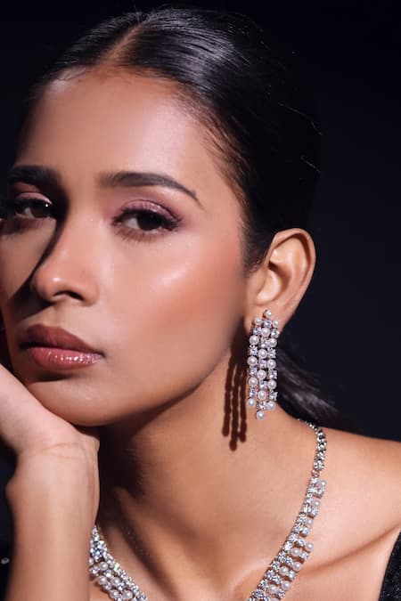 Zaza By Somya Urban Spark Embellished Earrings 