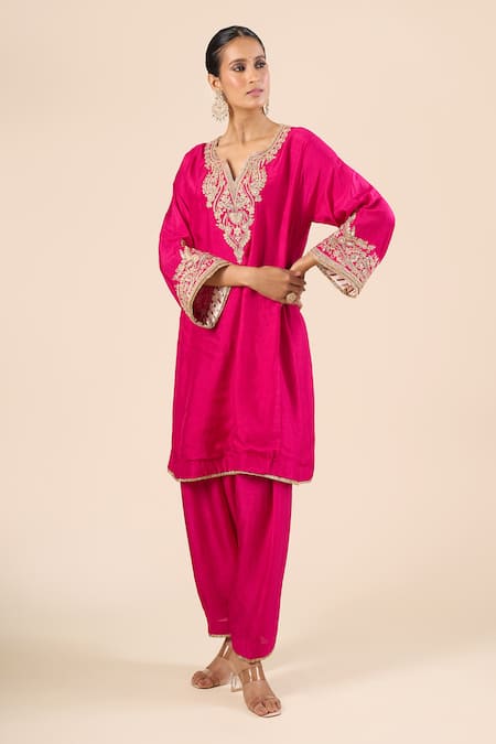 Sheetal Batra Yoke Embroidered Kurta & Pant Set 