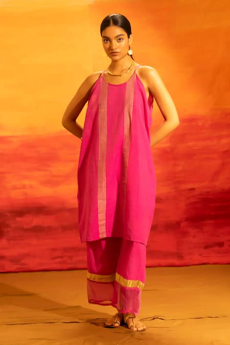 Banana Labs Striped Tunic & Palazzo Set 