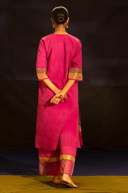 Banana Labs Striped Kurta & Palazzo Set 