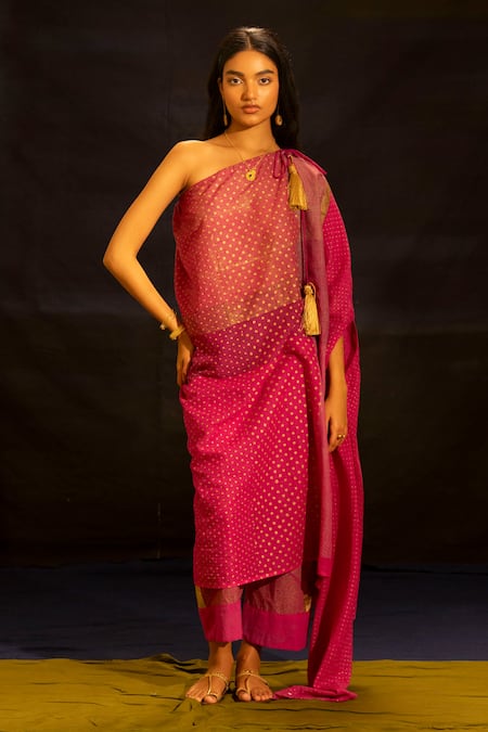 Banana Labs Polka Dot Kaftan & Pant Set  