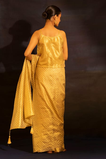 Banana Labs Zari Polka Dot Saree 