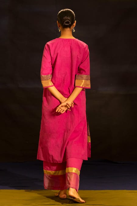 Banana Labs Striped Kurta Palazzo Set  