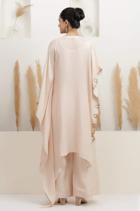 BAIDEHI Embroidered Kaftan & Palazzo Set 