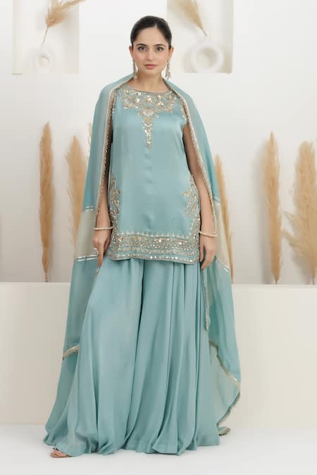 BAIDEHI Embroidered Kurta Sharara Set 