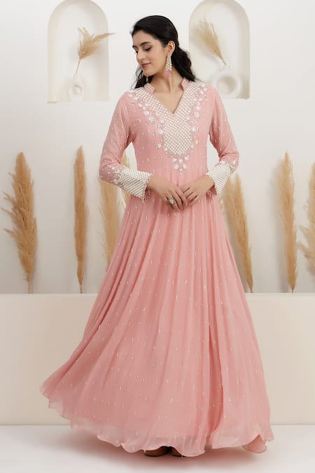 BAIDEHI Cutdana & Sequin Embroidered Gown