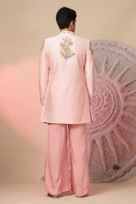 Soniya G Chanderi Silk Embroidered Kurta Set 