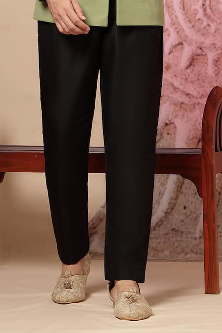 Soniya G Olive Green Embroidery, Sequins, Beads Bandhgala And Trouser Set Online at Aza Fashions Soniya G_Olive Green Embroidery, Sequins, Beads Bandhgala And Trouser Set _Online_at_Aza_Fashions