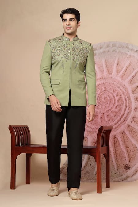 Soniya G Embroidered Bandhgala & Trouser Set 