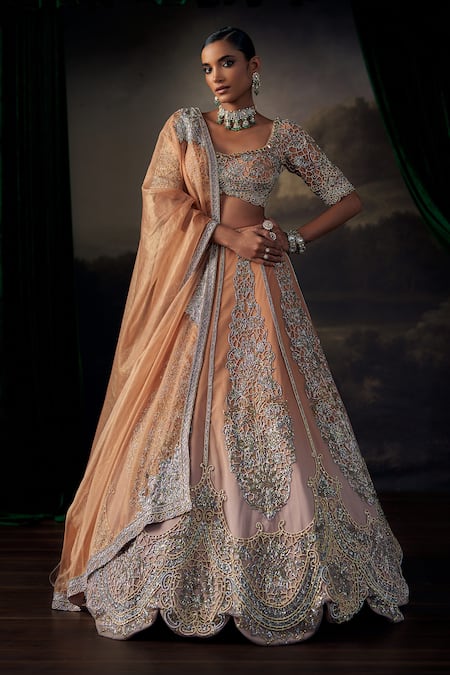 Ohaila Khan Embroidered Lehenga Set 