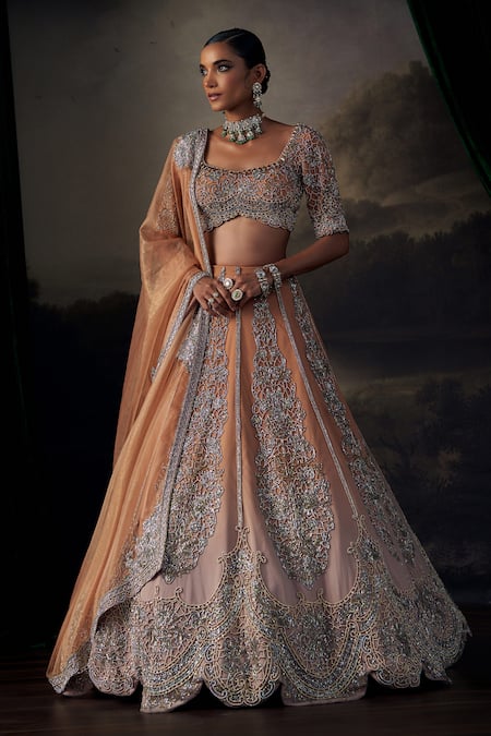Ohaila Khan Embroidered Lehenga Set 