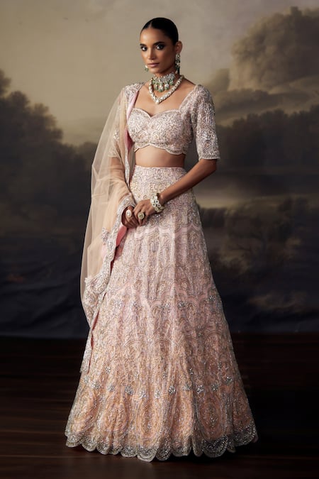 Ohaila Khan Embroidered Lehenga Set 