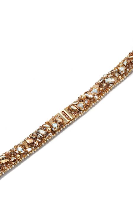 Tarun Tahiliani Jewelled Hand Embroidered Belt 