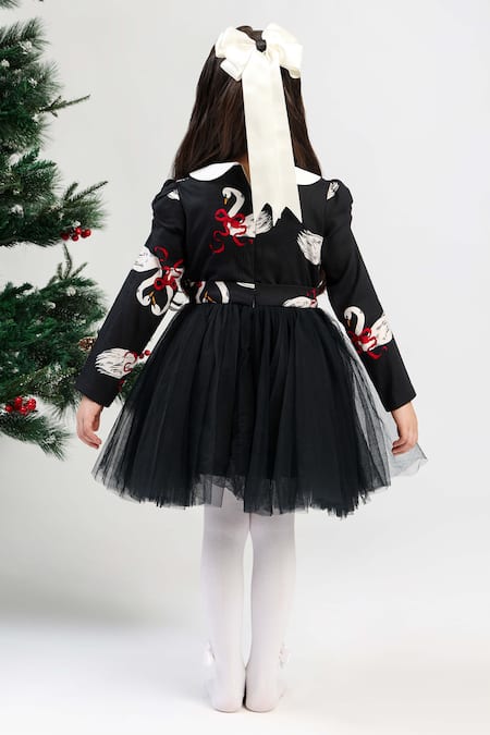 The Pony & Peony Co. Black Swan Dress 